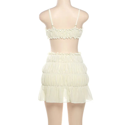 Jennie Pleated Mini Skirt Set