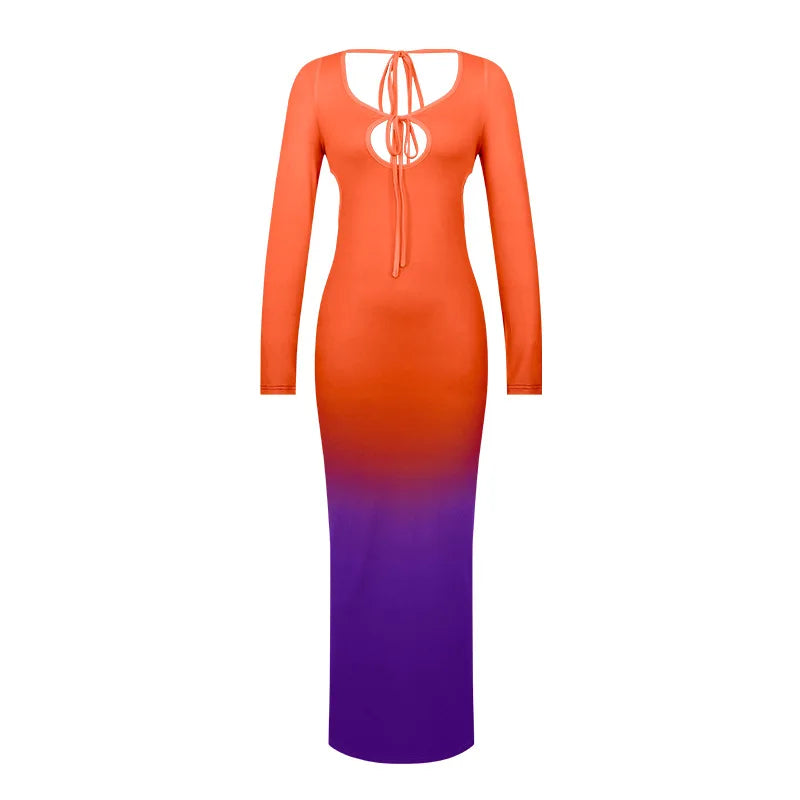 Raven Gradient Maxi Dress