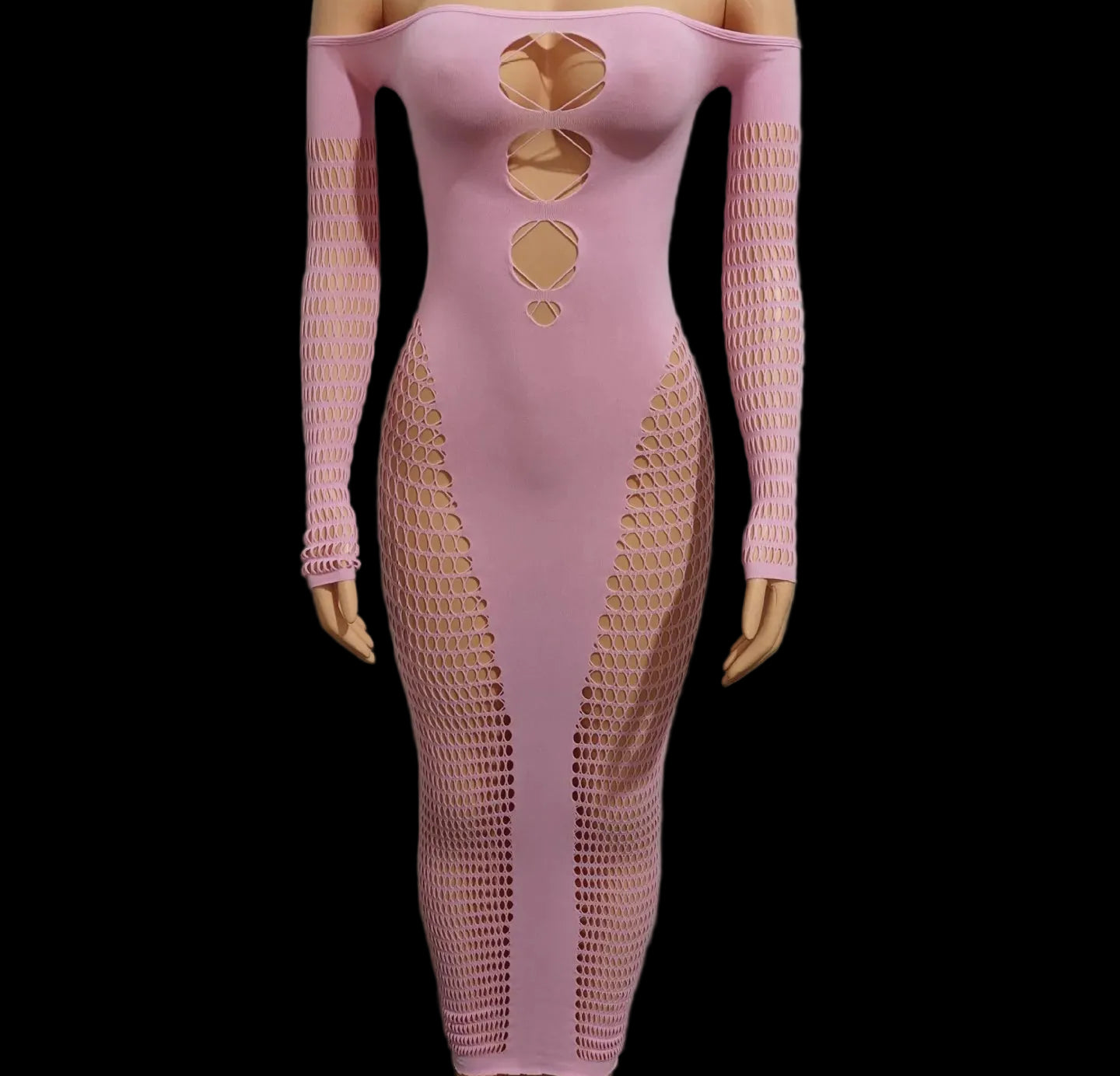 Caroline Mesh Maxi Dress