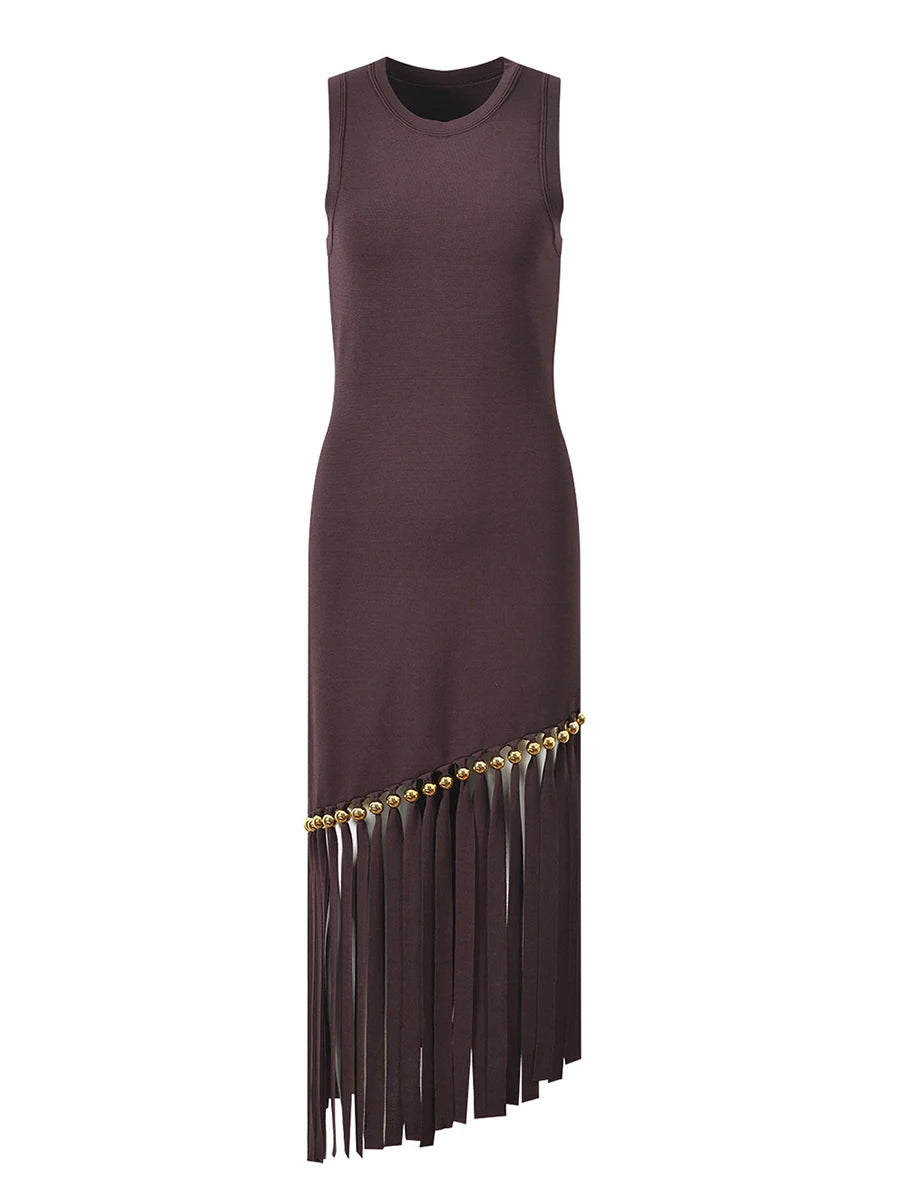 Marline Tassel Midi Dress