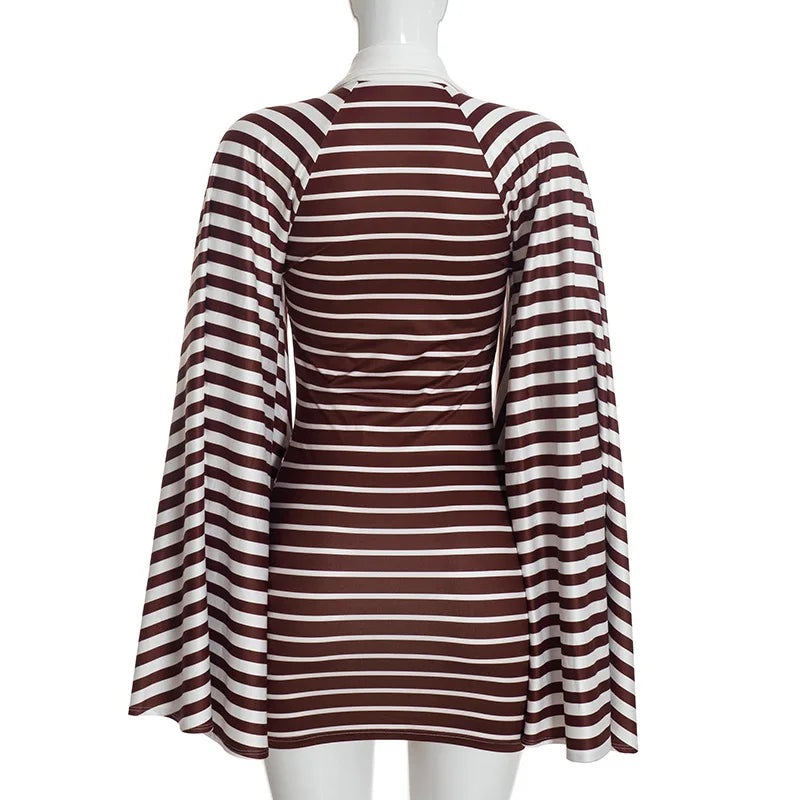 Alissa Striped Mini Dress