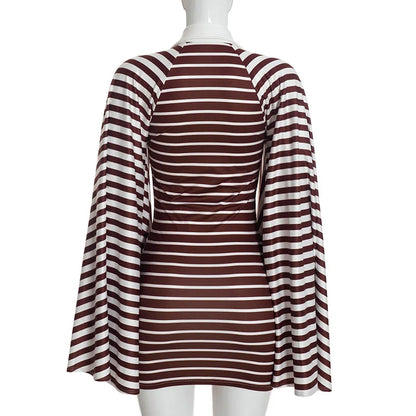 Alissa Striped Mini Dress