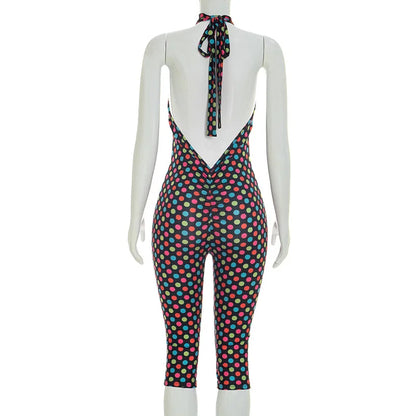 Dot Backless Romper