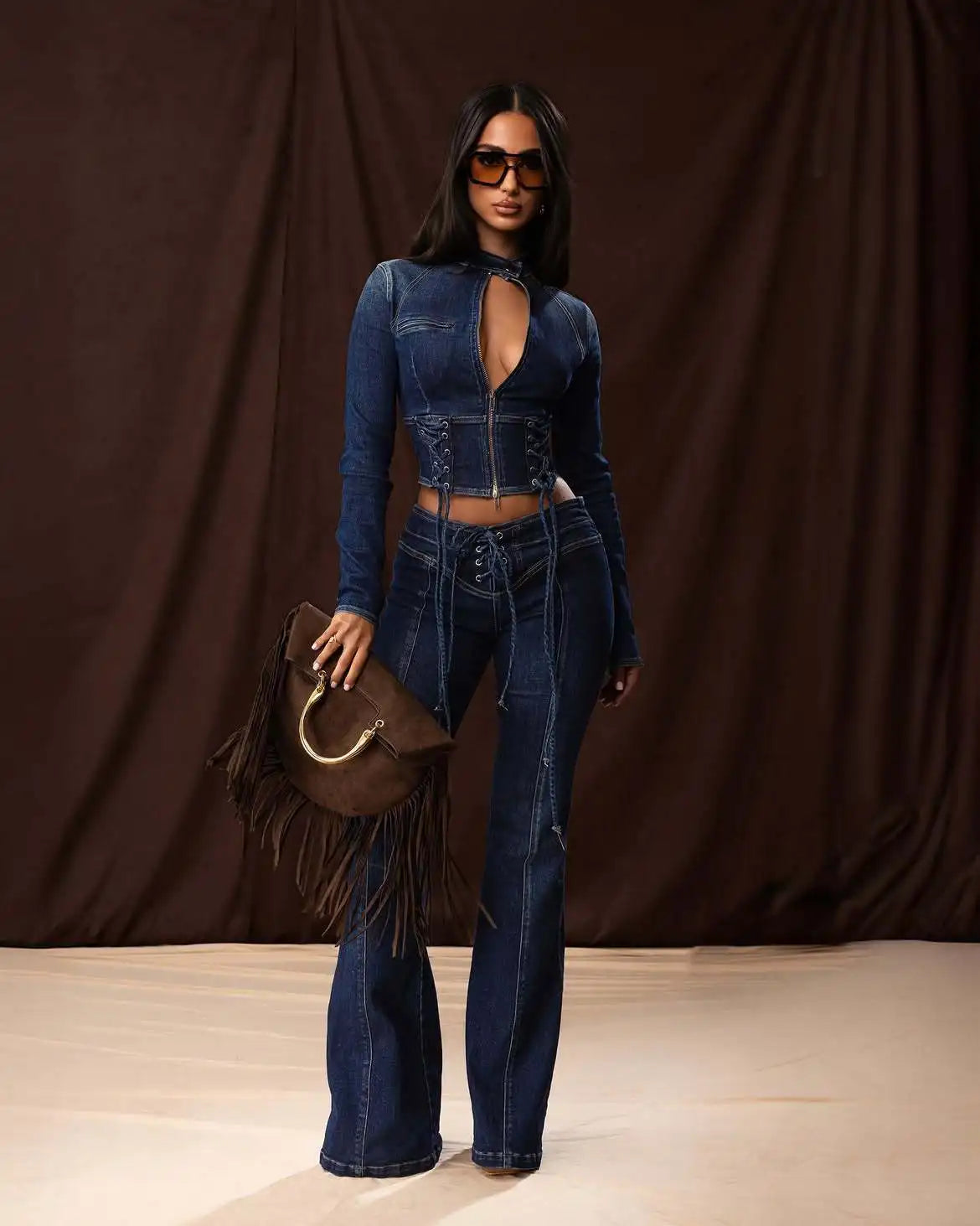 Matilda Flare Denim Set