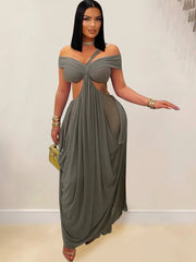 Lona Ruched Maxi Dress