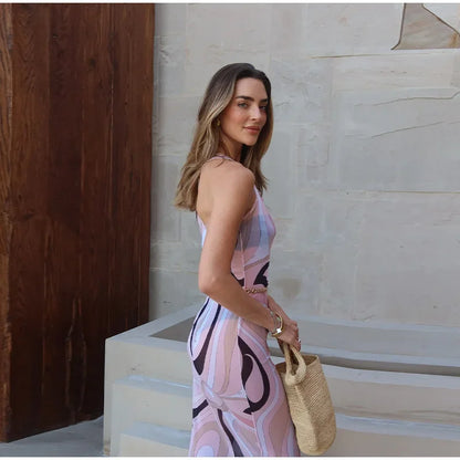 Marian Sheer Mesh Maxi Dress