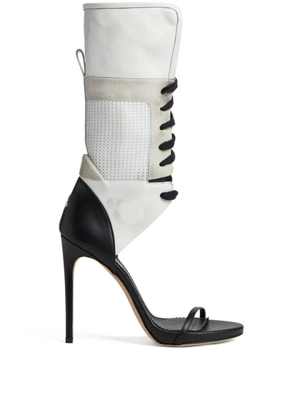 Cross Tied Belt High Heels