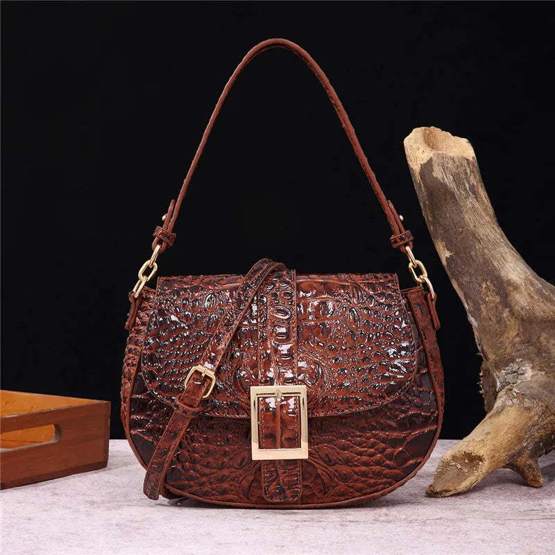 Reptile Pattern Crossbody Bag