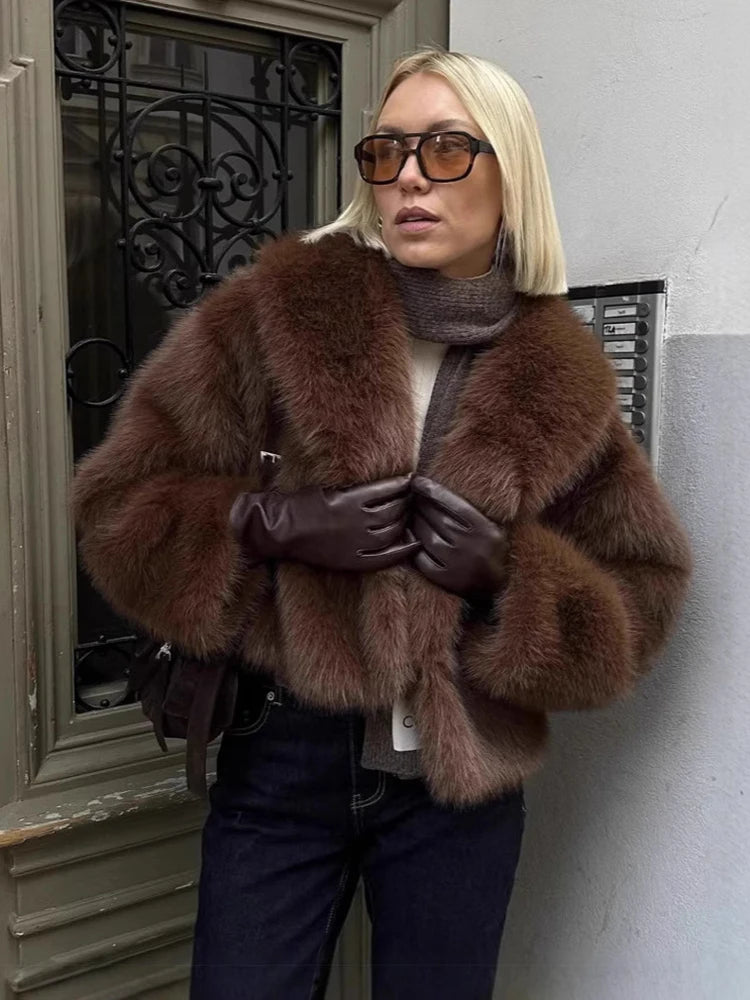 Chic Fur Plush Coat
