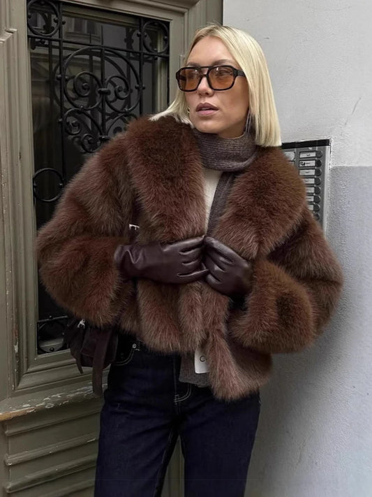 Chic Fur Plush Coat