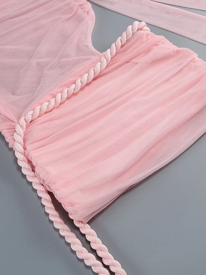 Twist Knot Mini Dress