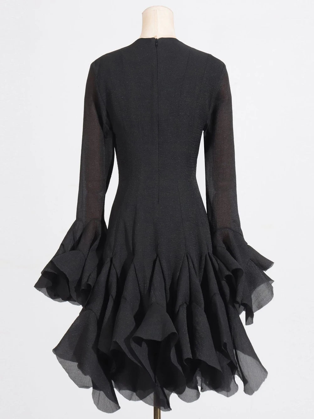Lory Peated Flare Midi Dress