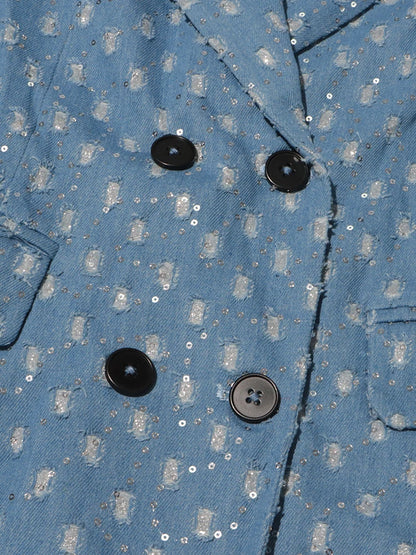 Sashes Denim Trench Coat