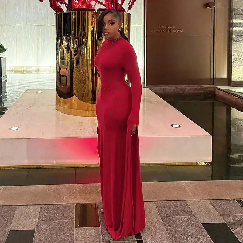 Linsey Turtleneck Maxi Dress