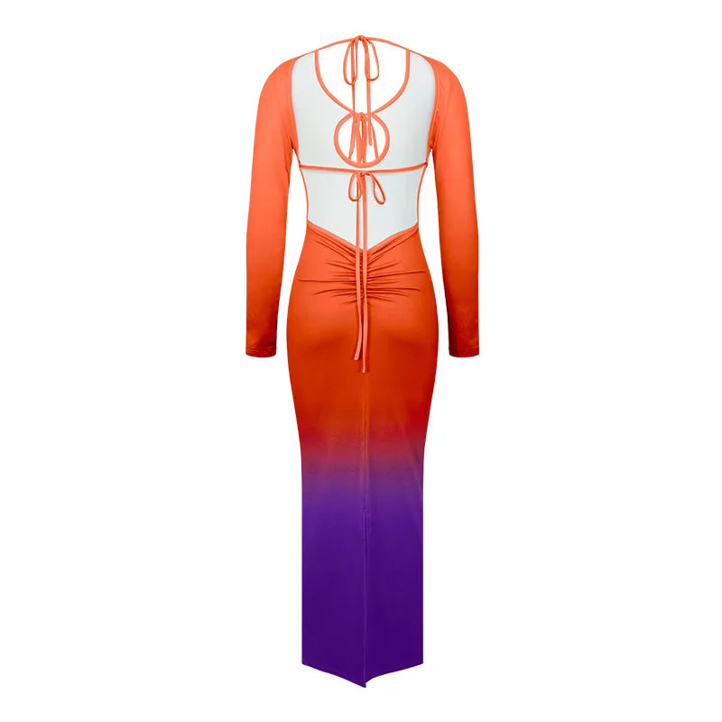 Raven Gradient Maxi Dress