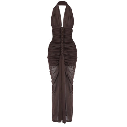 Maria Ruched Maxi Dress