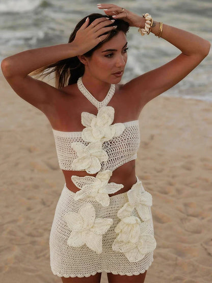 Bloom Crochet Mini Dress