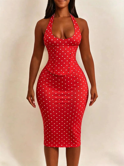 Polka Dot Corset Dress