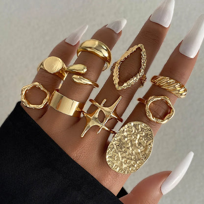 15Pcs Retro Boho Rings Set