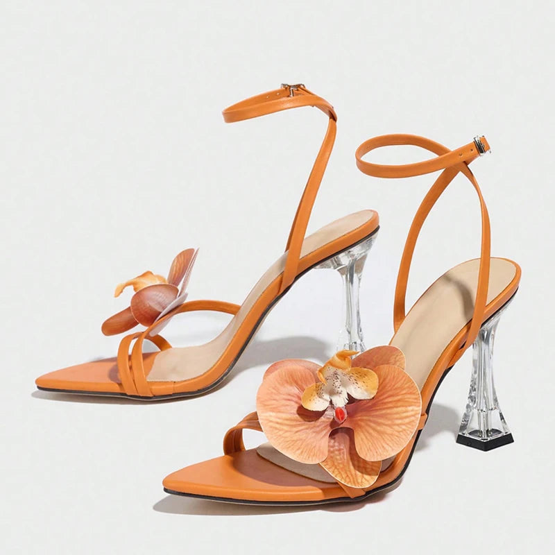 Orchid Flowers Heels