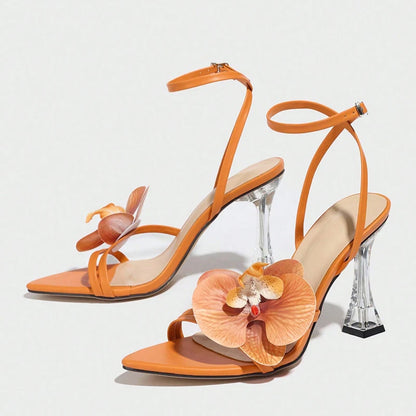Orchid Flowers Heels