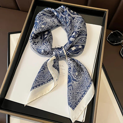 Houndstooth Printed Vintage Headscarf