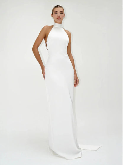 Pearl Backless Maxi Dress