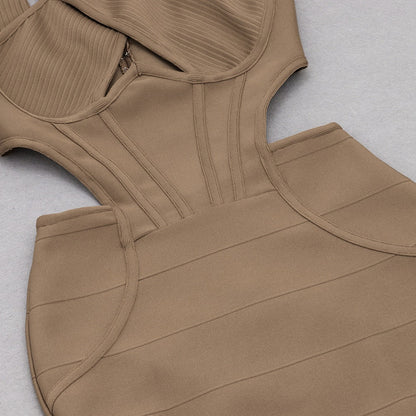 Shanice Bandage Midi Dress Fashion Closet Clothing