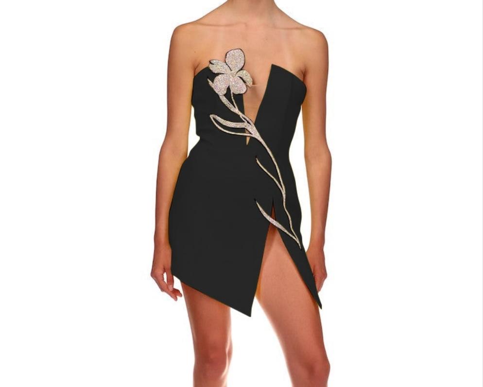 Sofia Bandage Mini Dress Fashion Closet Clothing
