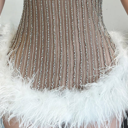 Soft Life Feather Dress Fashion Closet Clothing