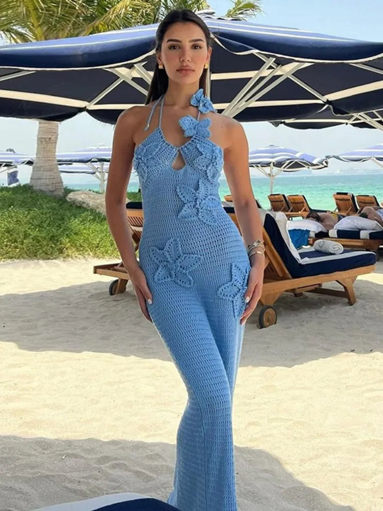 Speechless Floral Crochet Maxi Dress Fashion Closet Clothing