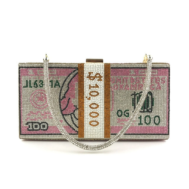 Stack Of Cash Clutch Bag Fashion Closet Clothing