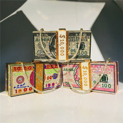 Stack Of Cash Clutch Bag Fashion Closet Clothing