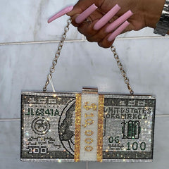 Stack Of Cash Clutch Bag Fashion Closet Clothing