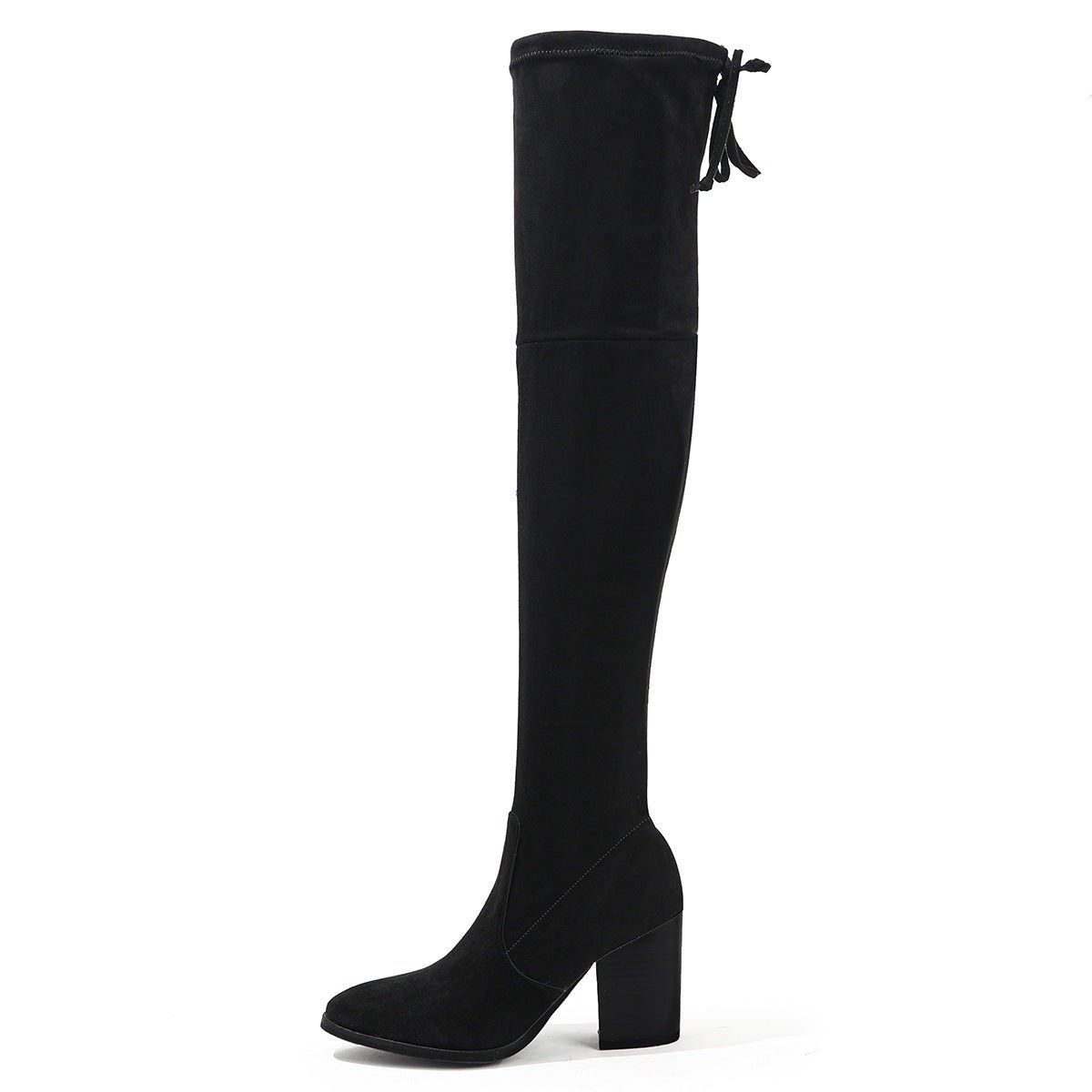 Suede Long High Heel Boots Fashion Closet Clothing