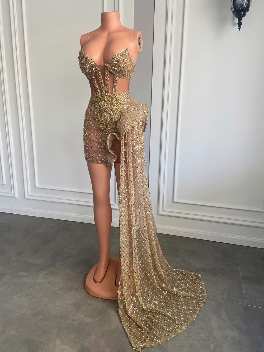 Sweetheart Sparkly Sequin Dress Fashion Closet Clothing