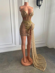 Sweetheart Sparkly Sequin Dress Fashion Closet Clothing