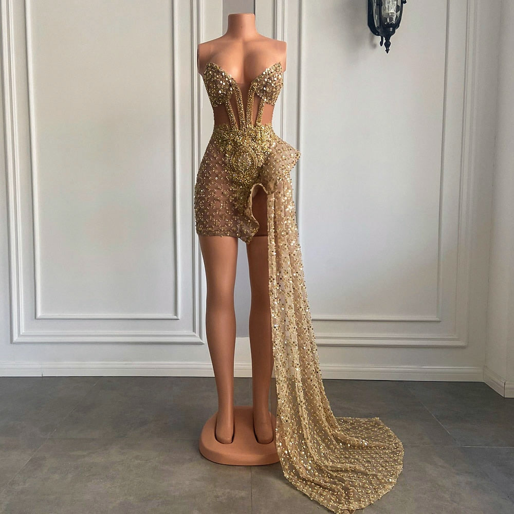 Sweetheart Sparkly Sequin Dress Fashion Closet Clothing