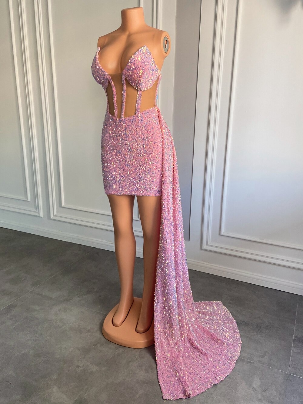 Sweetheart Sparkly Sequin Dress Fashion Closet Clothing