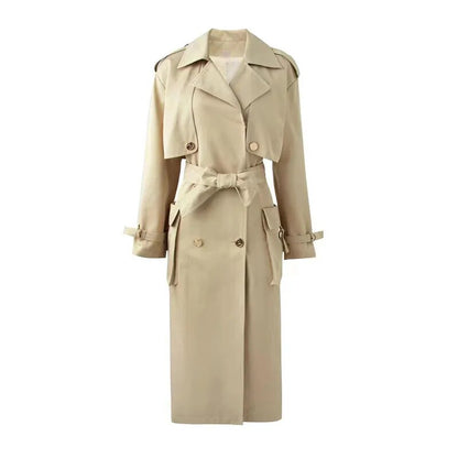 Taisha Belted Trench Coat Fashion Closet Clothing