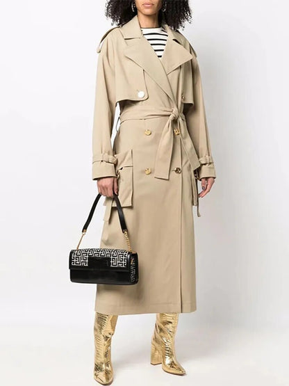 Taisha Belted Trench Coat Fashion Closet Clothing