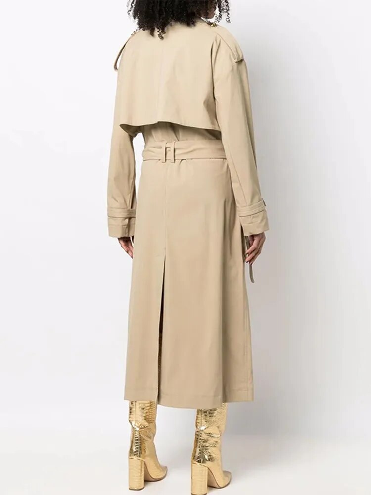 Taisha Belted Trench Coat Fashion Closet Clothing