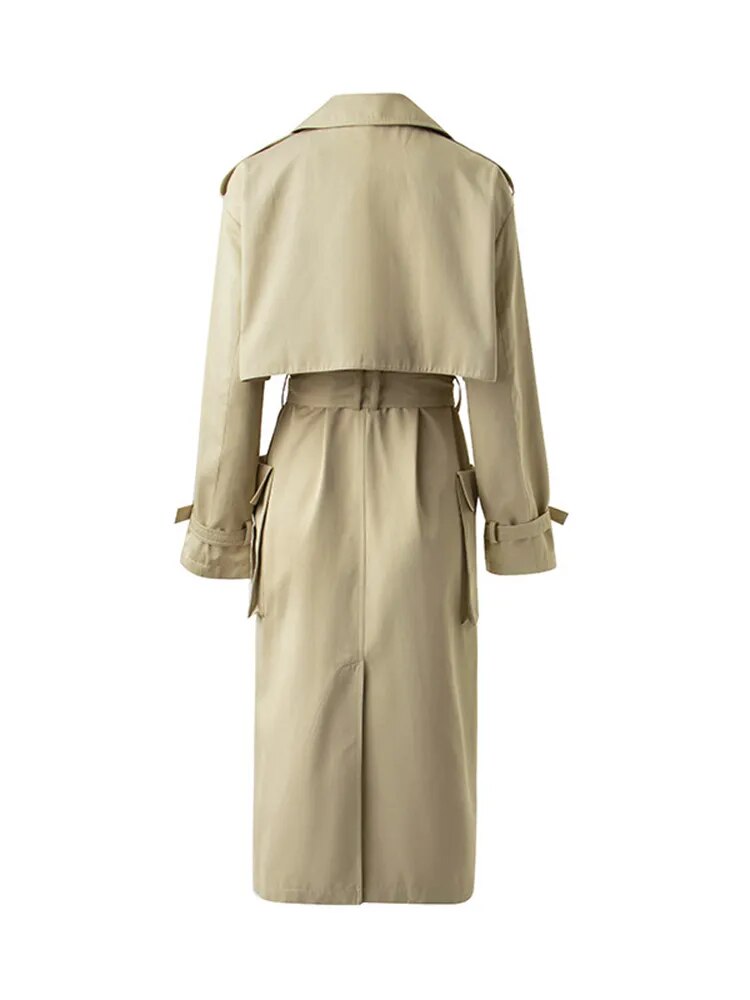 Taisha Belted Trench Coat Fashion Closet Clothing