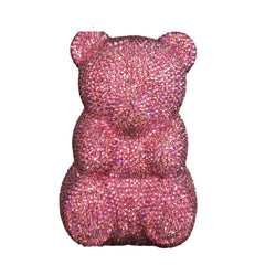 Teddy Bear Crystal Clutch Handbag Fashion Closet Clothing