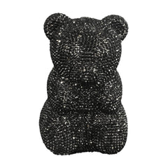 Teddy Bear Crystal Clutch Handbag Fashion Closet Clothing
