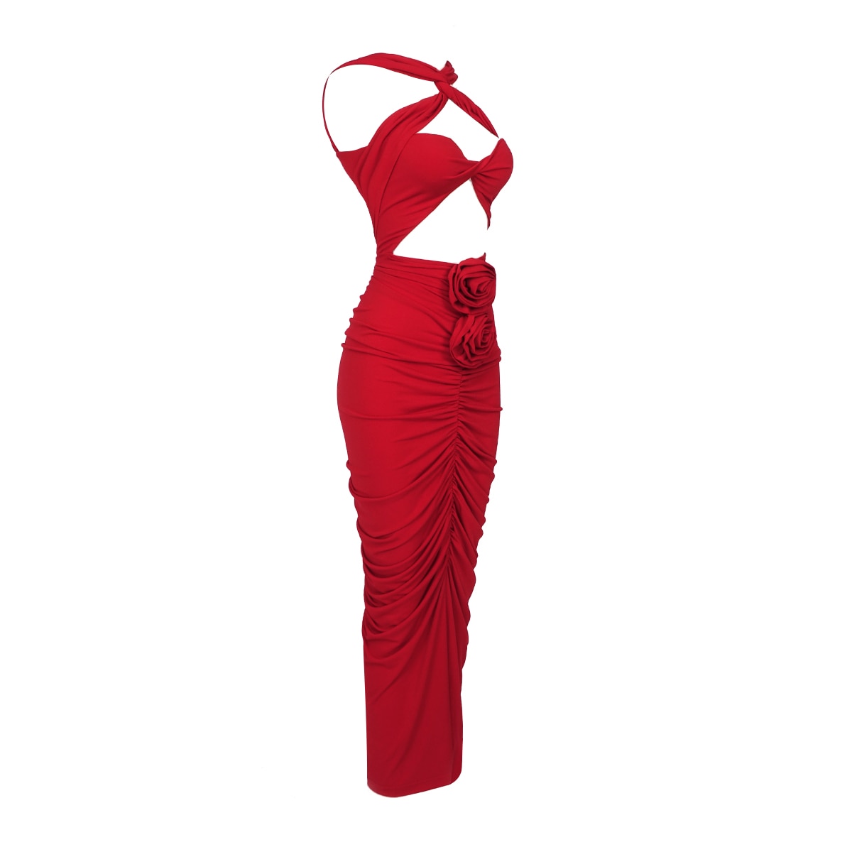 The Hottest Ruched Midi Dress Fashion Closet Clothing