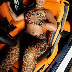 Tia Leopard Pants Set Fashion Closet Clothing