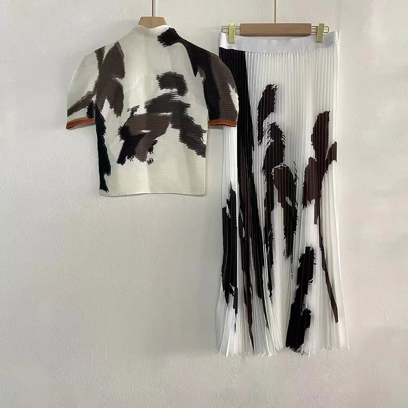 Tiffany Pleated Skirt Set Fashion Closet Clothing