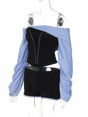 Tyra Short Set Fashion Closet Clothing