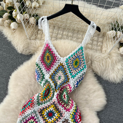 Vacay Tassel Knit Dress Fashion Closet Clothing